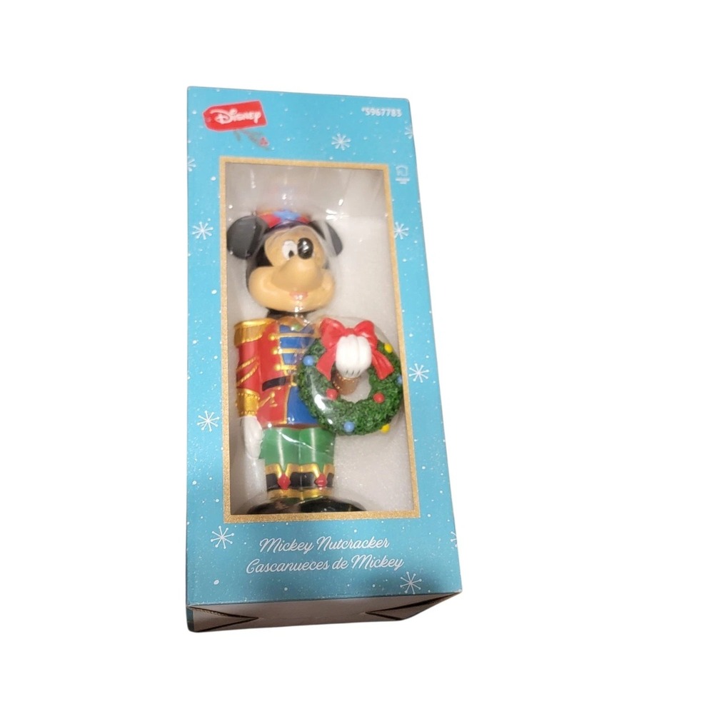 Disney Holiday Mickey Nutcracker Tabletop Resin Statue 15.5" Christmas Decor NIB